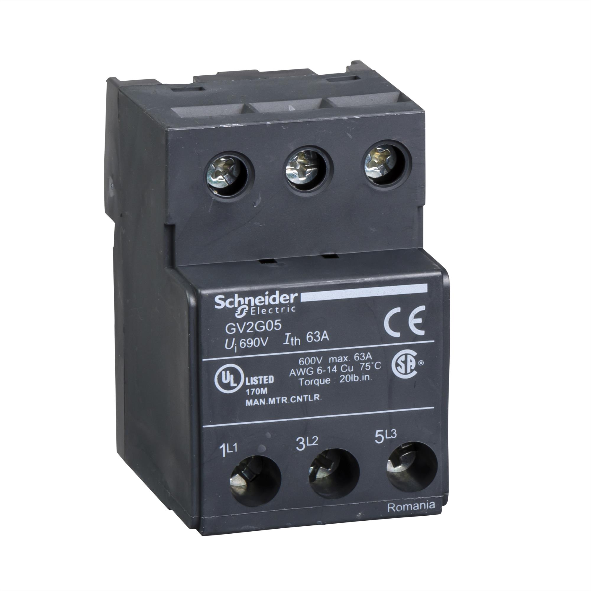 Borne de Alimentacion Conjuntos de Tres Barras para Polos GV2G05 — Schneider Electric — Schneider Electric