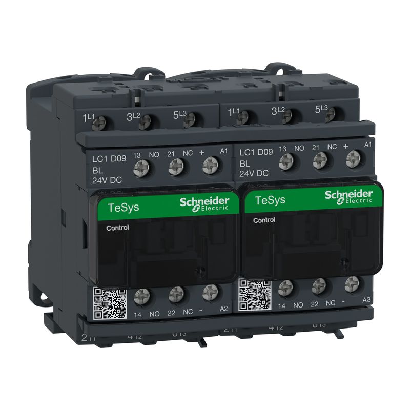 Contactor 9A bobina 24VDC 3NA LC2D09BL Schneider — Schneider Electric