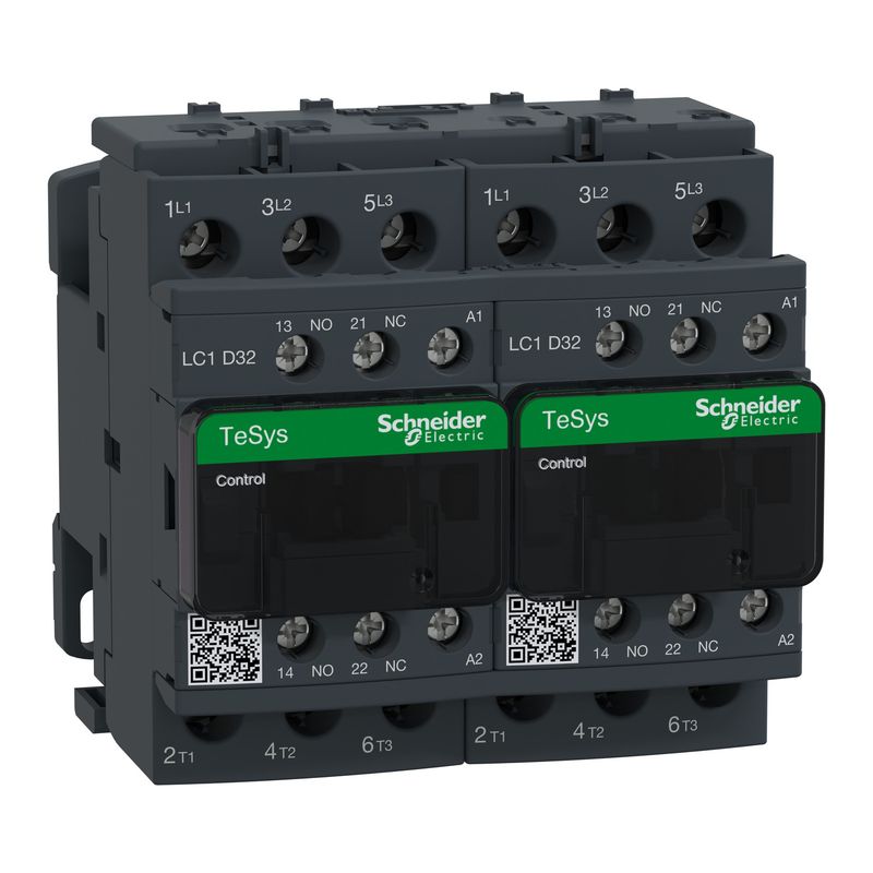Contactor 32A bobina 220V NC+NA LC2D32M7 Schneider — Schneider Electric