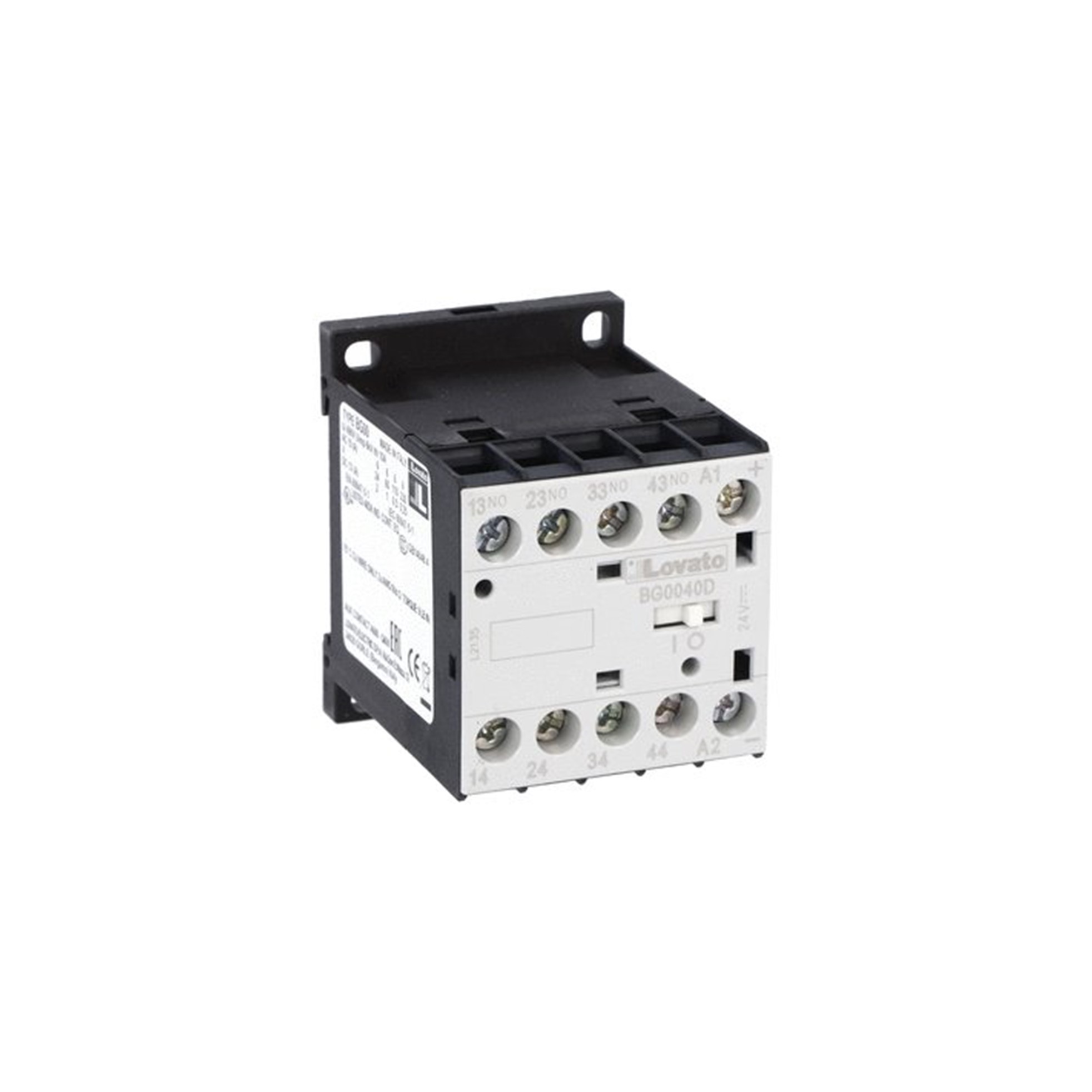 Contactor bobina 24VDC 4NA 11BG0040D024 Lovato — Lovato