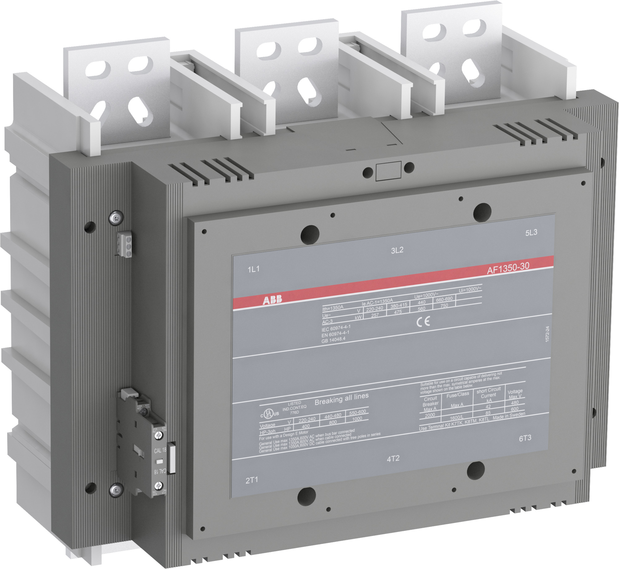Contactor 3x1350A bobina 250V 1SFL657001R7011 ABB — ABB