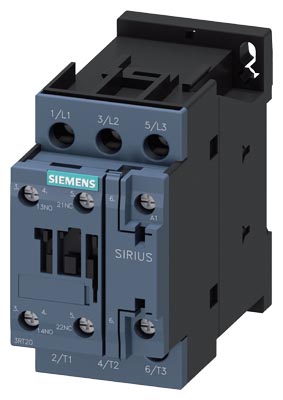 Contactor 25A bobina 400VAC 1NA+1NC 3RT2026-1AV00 Siemens — Siemens