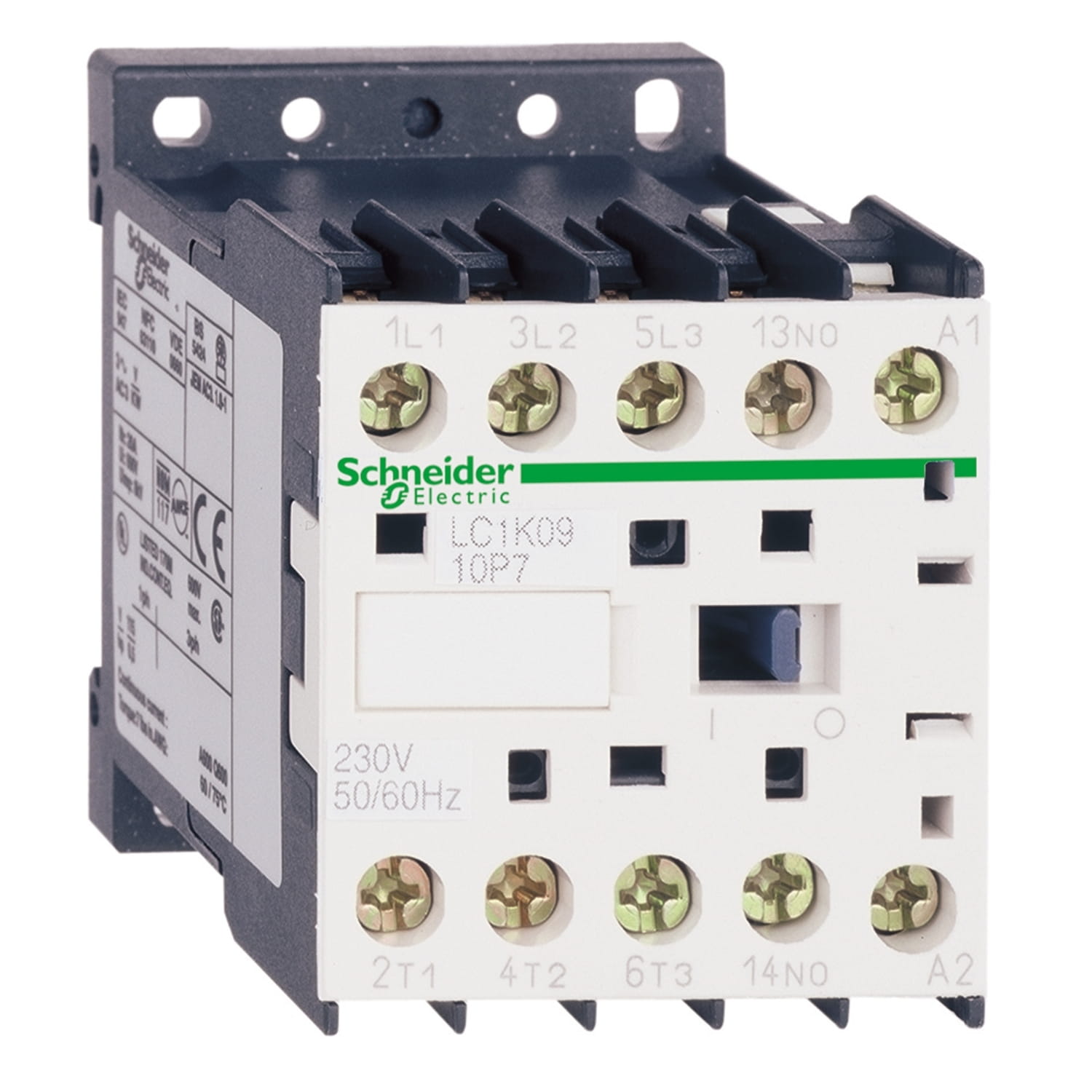 Contactor 16A bobina 380VAC 1NA LC1K1610Q7 Schneider — Schneider