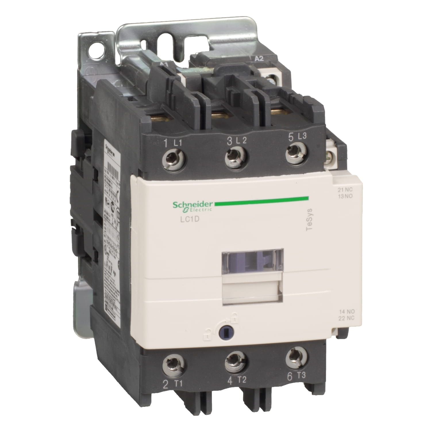 Contactor 95A bobina 48VAC NA+NC LC1D95E7 Schneider — Schneider