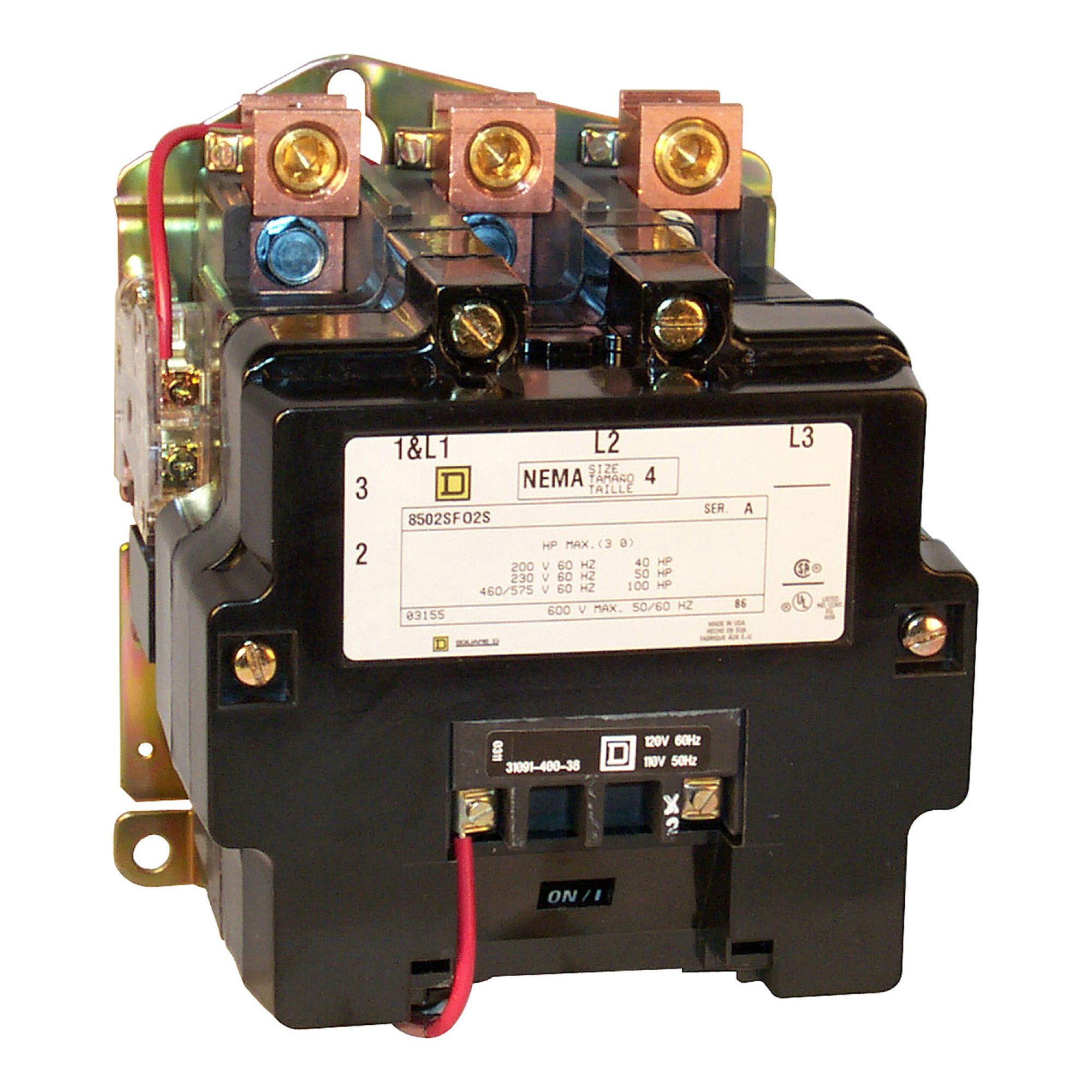 Contactor 3P bobina 220V 8502SFO2V03 Schneider — Schneider