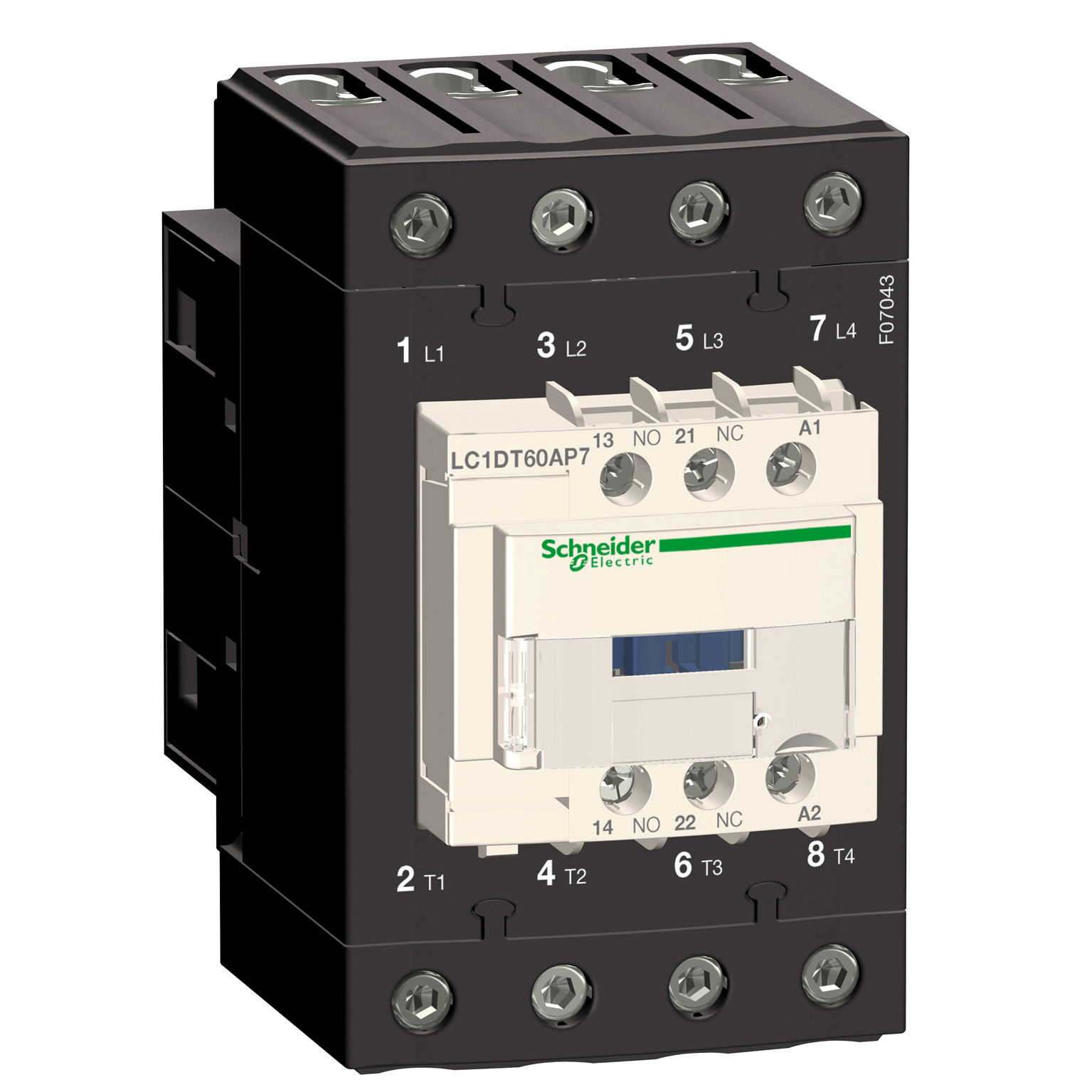 Contactor 4x60A bobina 24VDC 4NA LC1DT60ABD Schneider — Schneider