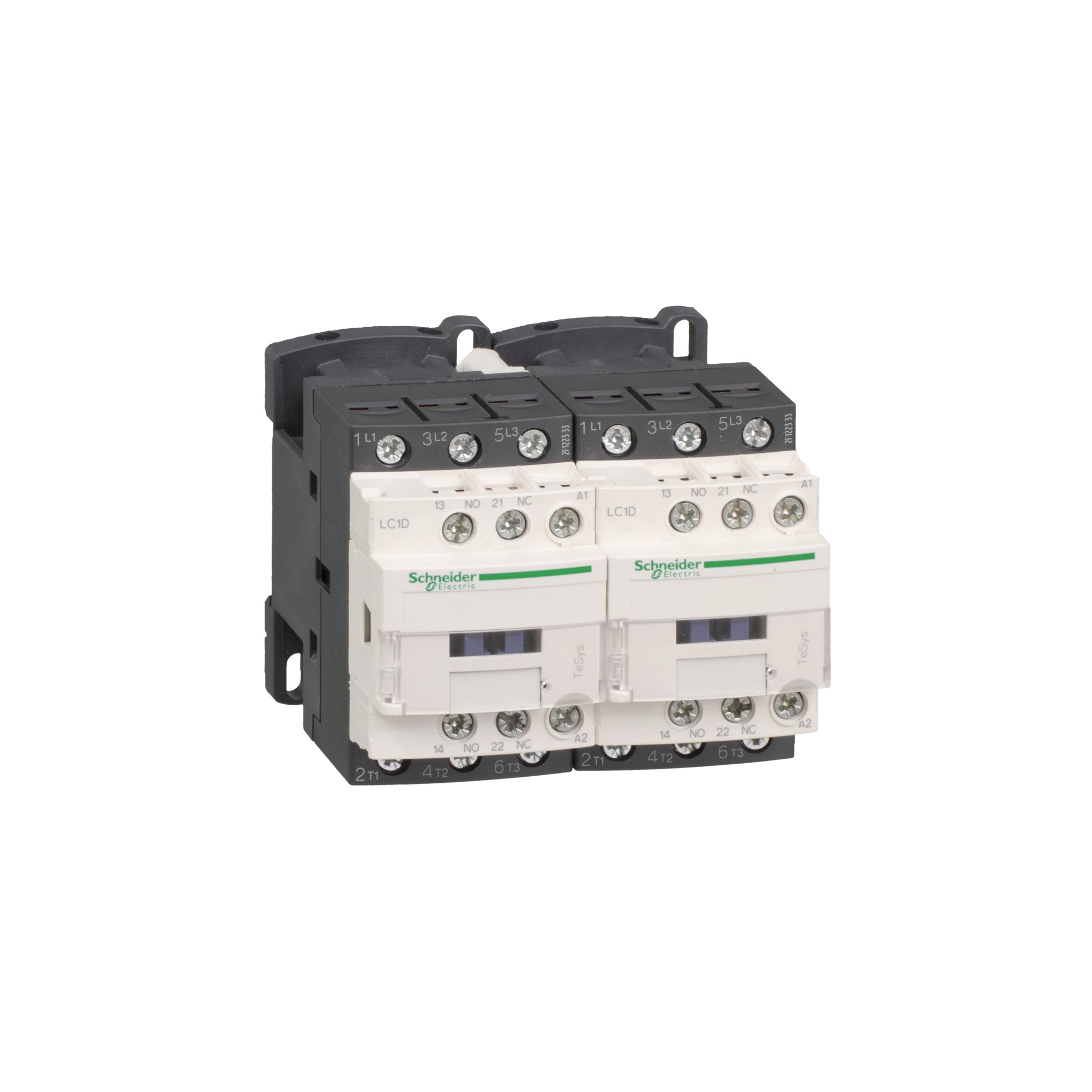Contactor 12A bobina 24VDC NC+NA LC2D12BD Schneider — Schneider
