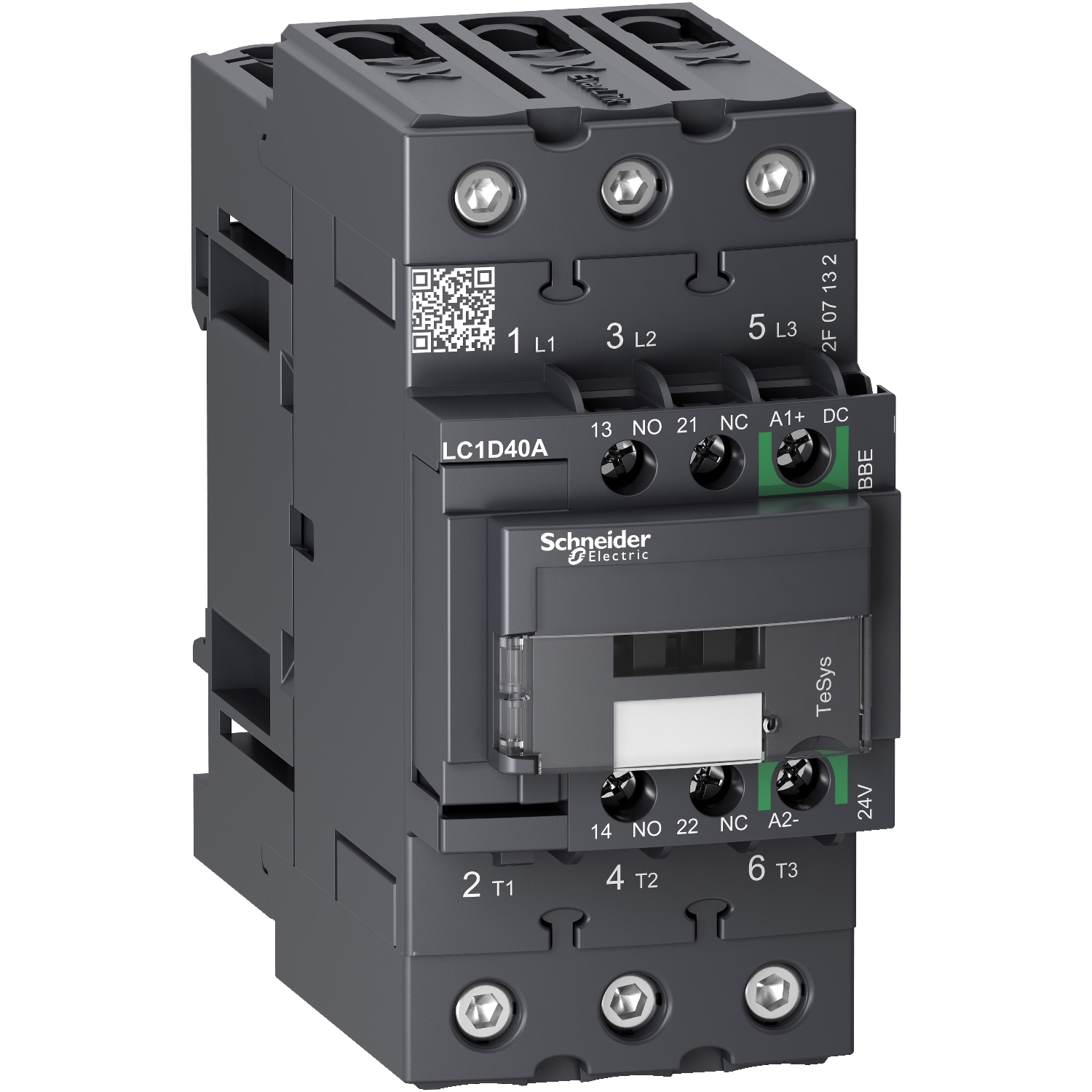 Contactor 40A 1NA+1NC LC1D40ABBE Schneider — Schneider
