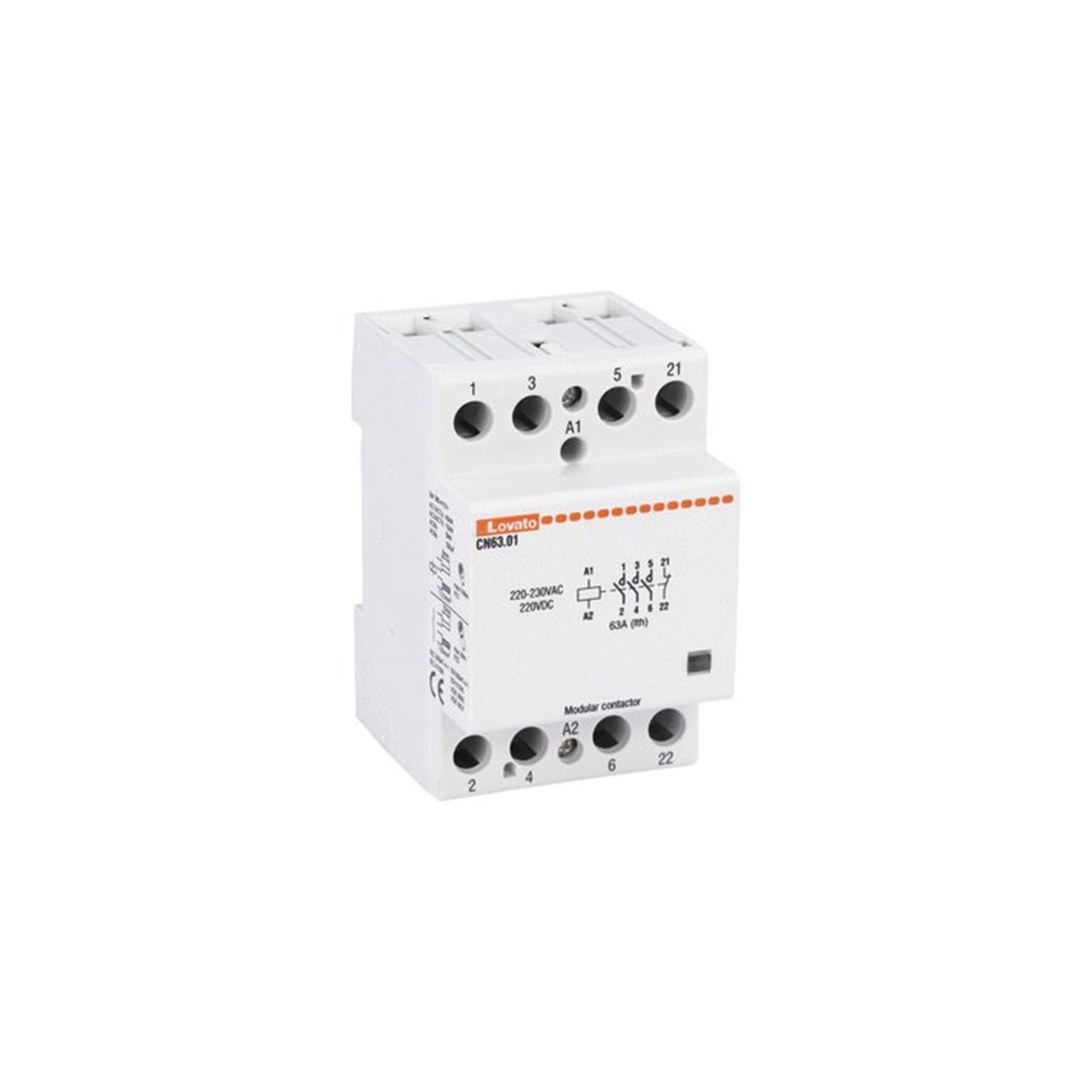 Contactor 4x63A bobina 220VAC CN6301220 Lovato — Lovato
