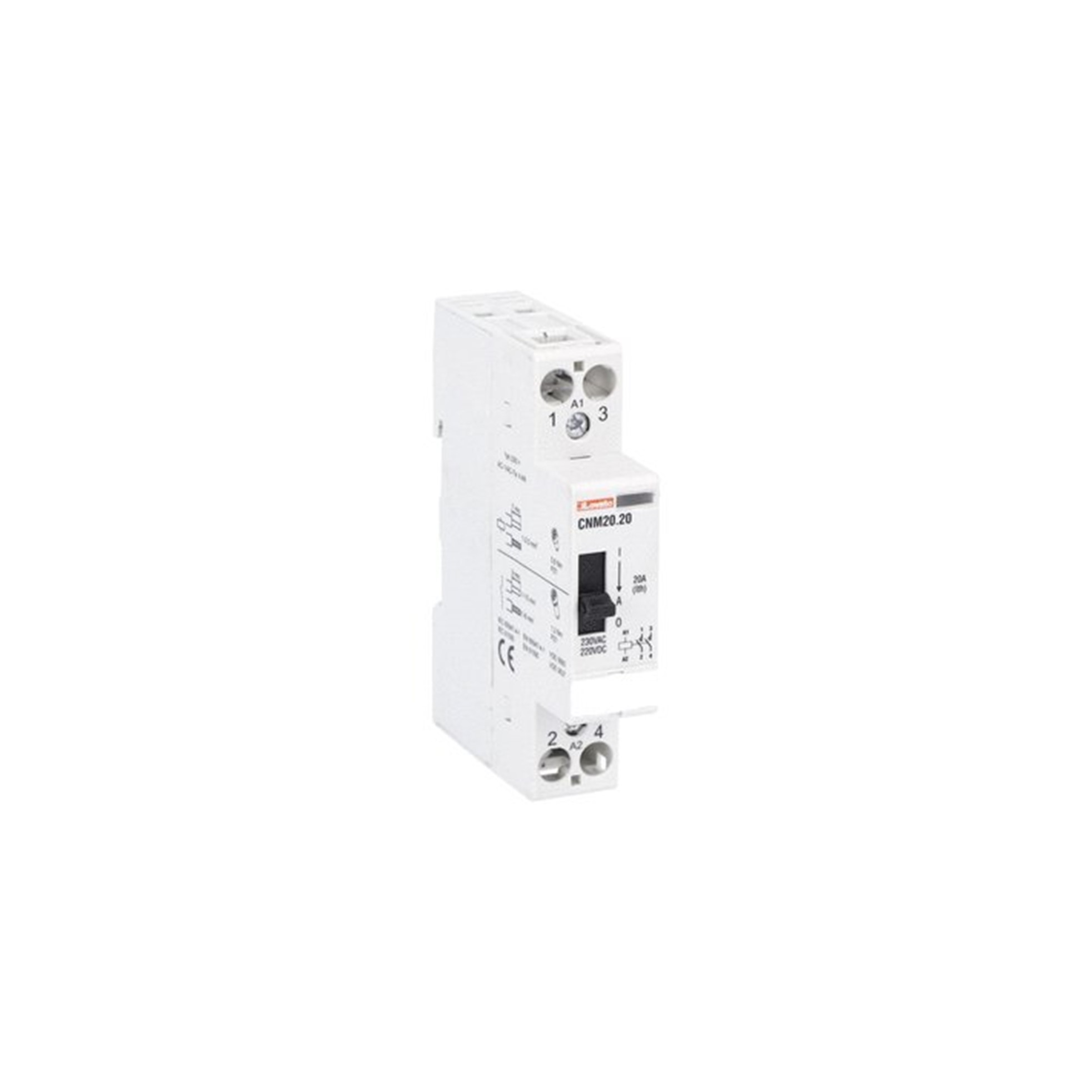 Contactor 2x20A bobina 220VAC CNM2020220 Lovato — Lovato
