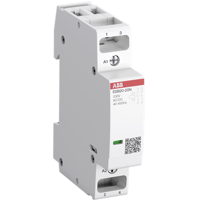 Contactor 20A bobina 24VAC 2NA 1SBE121111R0120 ABB — ABB