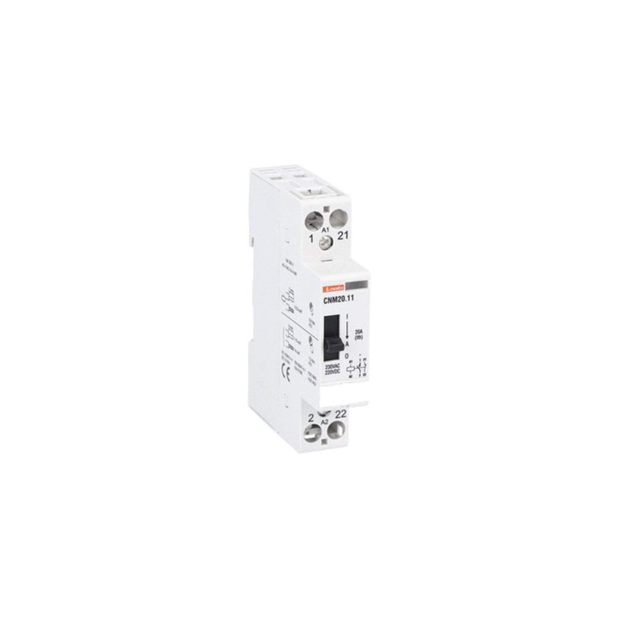Contactor 2x20A bobina 220VAC CNM2011220 Lovato — Lovato