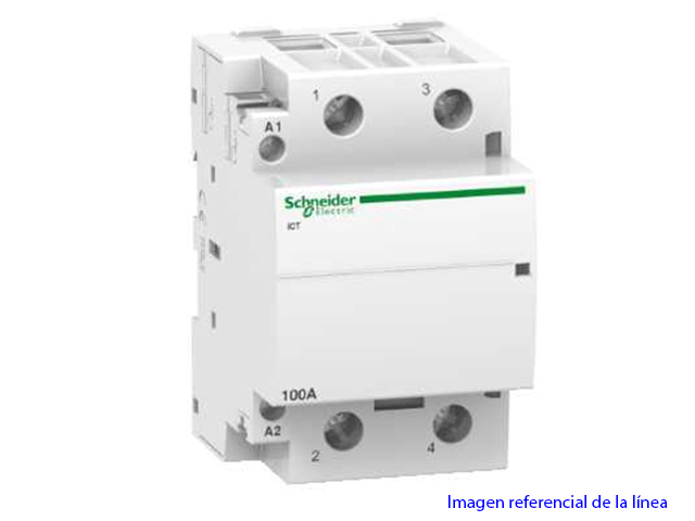Contactor 2x100A bobina 240VAC 2NA A9C20882 Schneider — Schneider