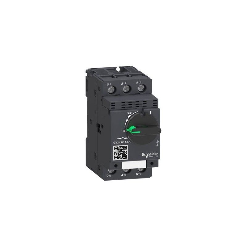 Guardamotor Magnetico Mando por Selector Giratorio 3 Polos - 1.6A GV2L06 — Schneider Electric — Schneider Electric