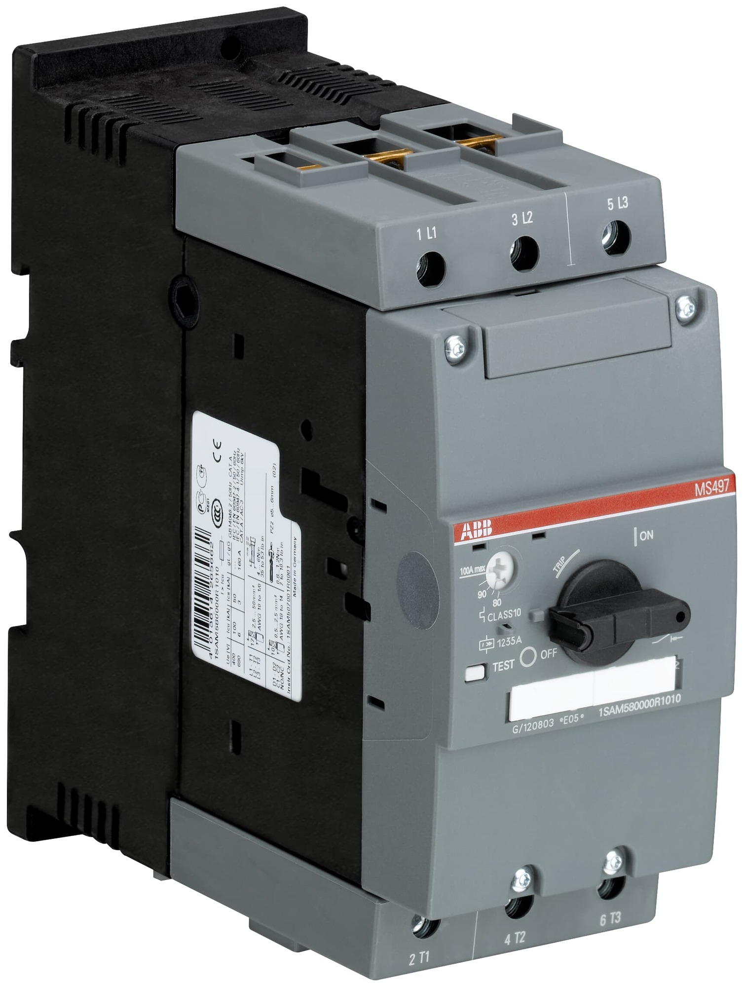 Guardamotor MS497-100 Reg.: 80... 100 1SAM580000R1010 — ABB — ABB