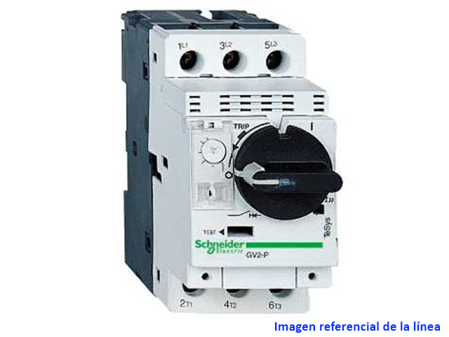 Guardamotor Magnetotermico Tesys Gv, 3 Polos, 0.63-1 a, Mando por Selector Rotatorio GV2P05 — Schneider Electric — Schneider Electric