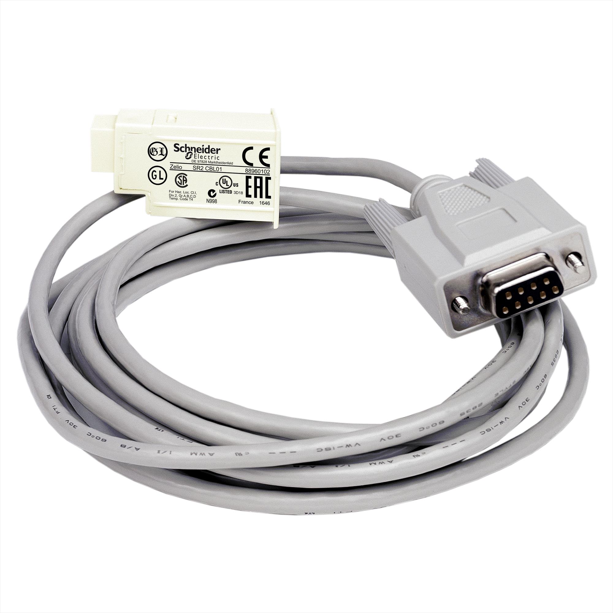 Zelio Acc Cable Prog Serial 3M SR2CBL01 — Schneider Electric — Schneider Electric