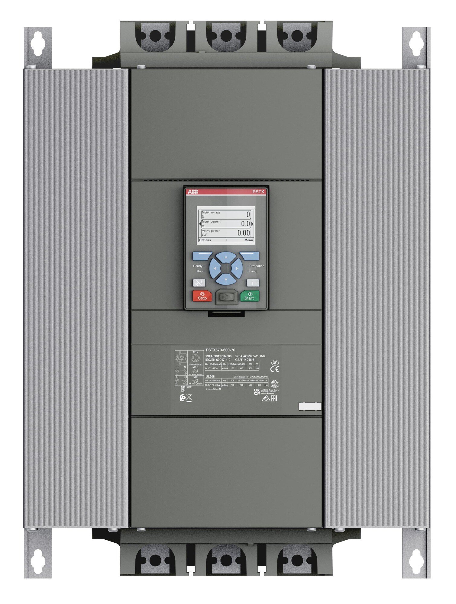 Partidor Suave Trif 315kW 400V 570A (1SF 1SFA898117R7000 — ABB — ABB