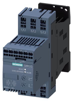 Partidor Suave S00 7.5kW 400V 200-480V, 3RW3018-2BB04 — Siemens — Siemens