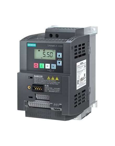 Variador Mono Sinamics V20 1.1kW 200-240V S/f 6SL3210-5BB21-1UV1 — Siemens — Siemens