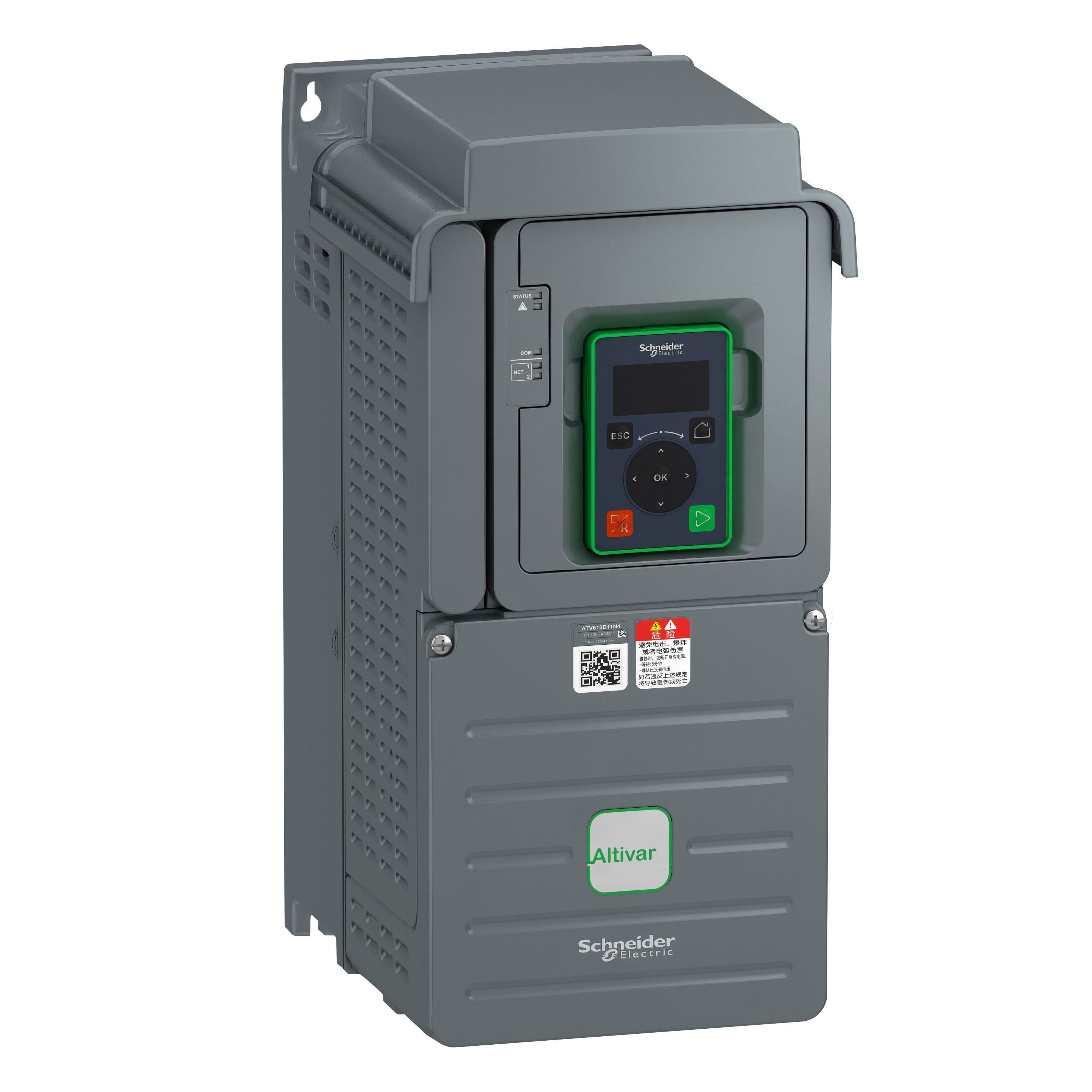 Variador Trif 15kW 20HP 380-460V IP20 ATV610D15N4 — Schneider Electric — Schneider Electric
