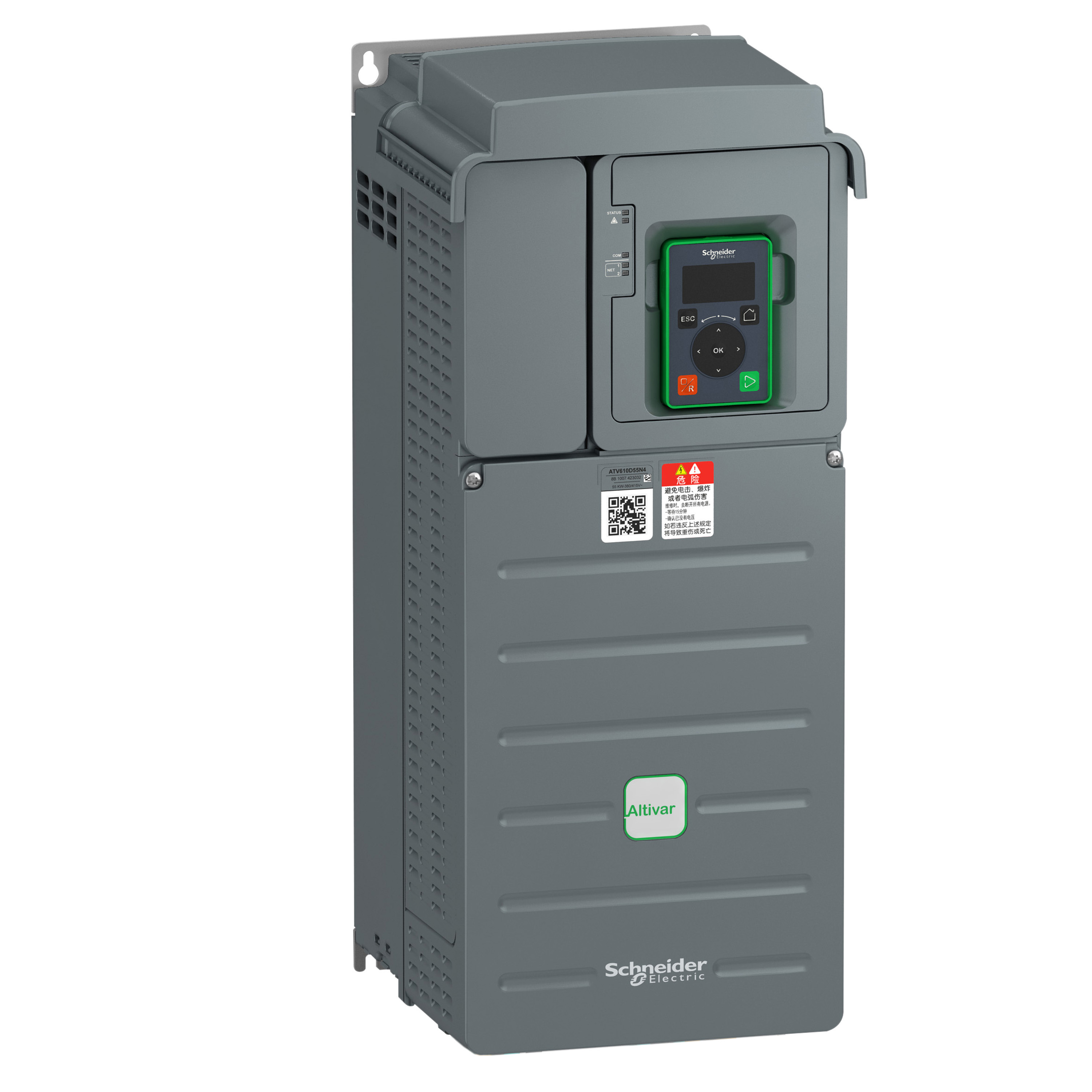 Variador Trif 22kW 30HP 380-460V IP20 ATV610D22N4 — Schneider Electric — Schneider Electric