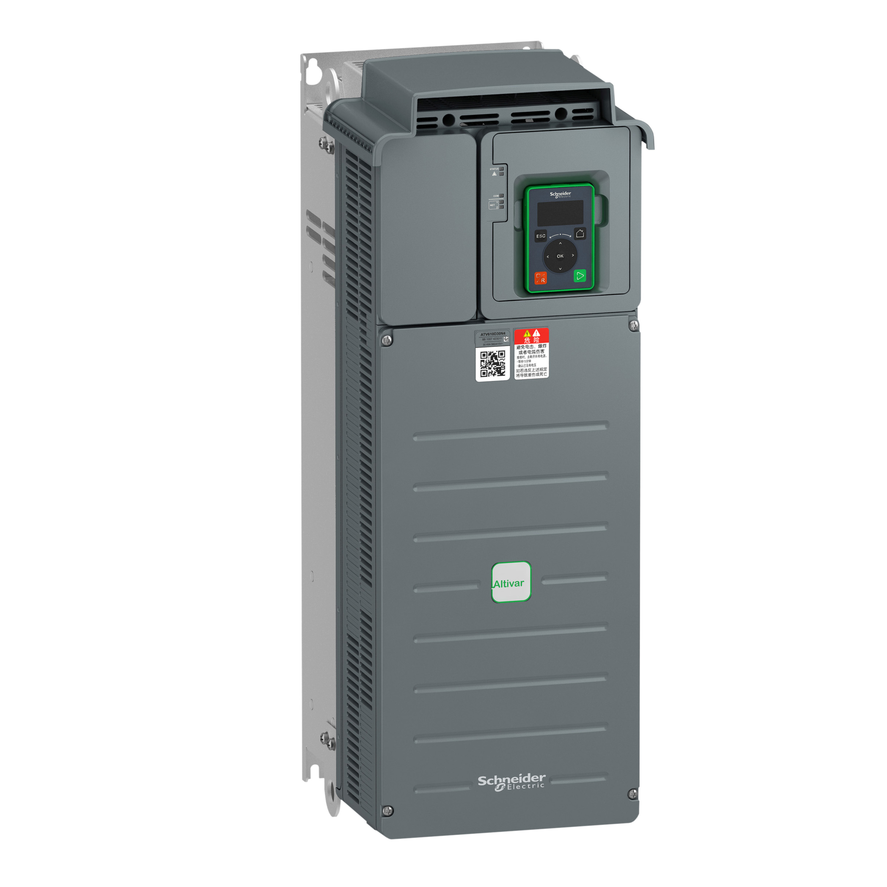 Variador Trif 30kW 40HP 380-460V IP20 ATV610D30N4 — Schneider Electric — Schneider Electric
