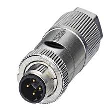 Conector Eth Mcho/rec/d M12 CAT5 4P Met 1411066 — Phoenix Contact — Phoenix Contact