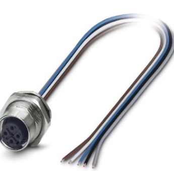 Conector Hbra Panel/emb 5P M12 C/CABL/0, 1419658 — Phoenix Contact — Phoenix Contact