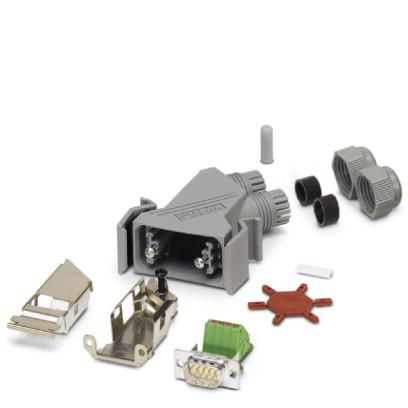 Conector Enchufable D-sub IP67 9P 26/16 1654345 — Phoenix Contact — Phoenix Contact