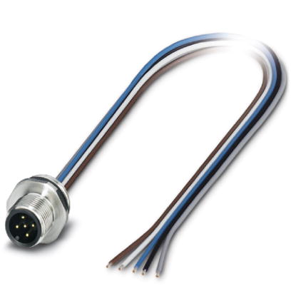 Conector Macho Pared M12 5P 5x0.34mm² 1554568 — Phoenix Contact — Phoenix Contact