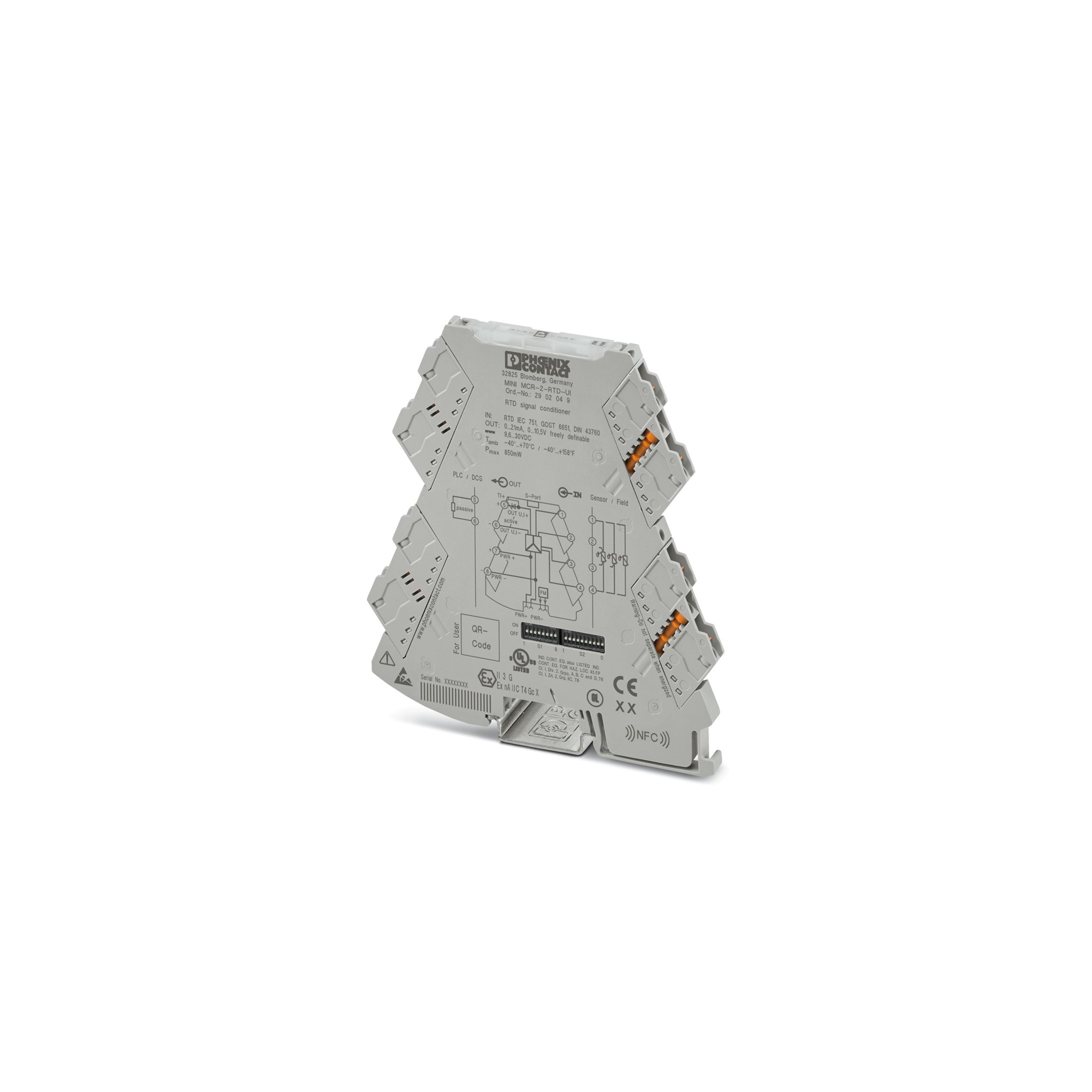 CONVERTIDOR MEDICION TERMORRESISTENCIAS - MINI MCR-2-RTD-UI - 2902049 Phoenix Contact — Phoenix Contact