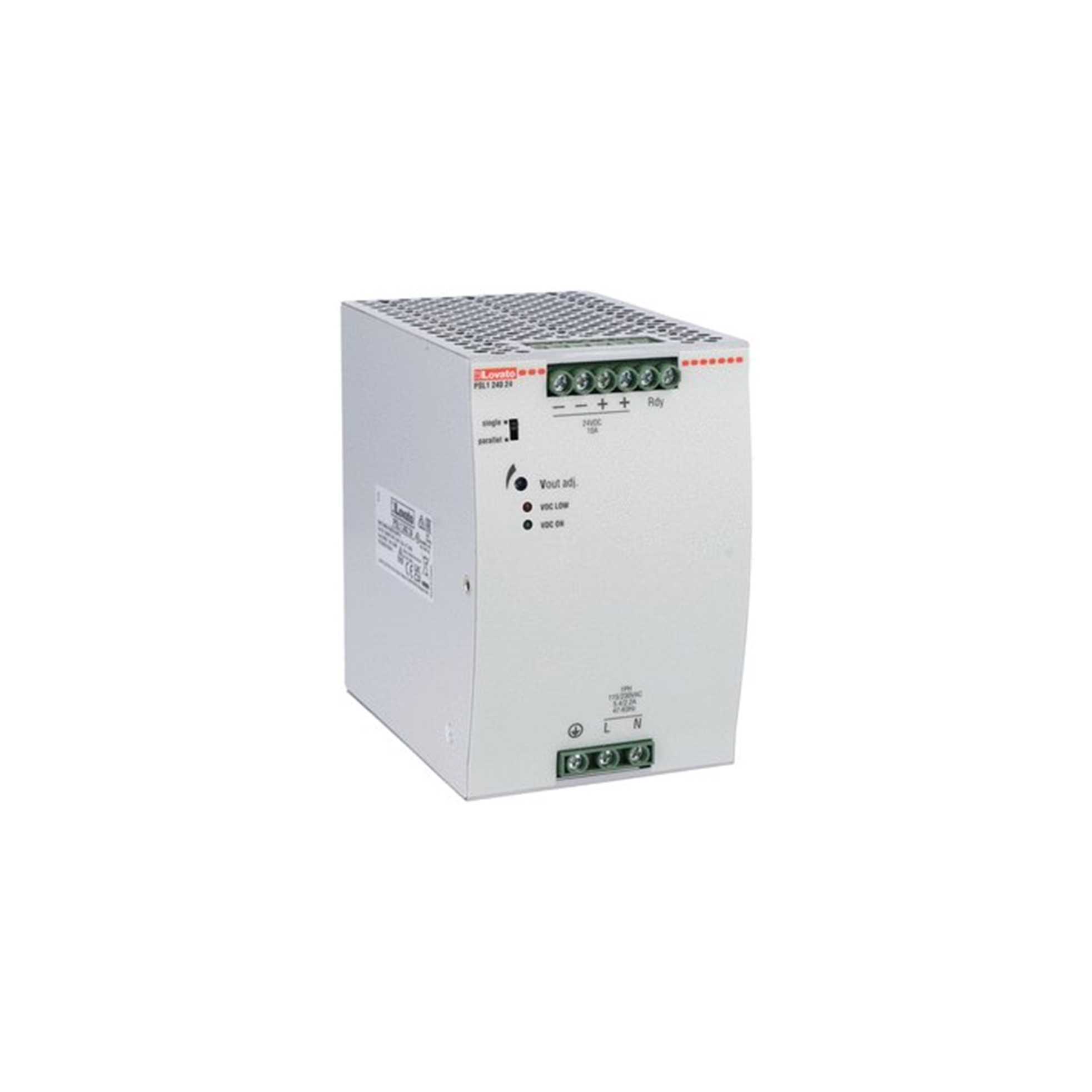 Fuente Poder 115 a 230VcA/24Vcc 10A PSL124024 — Lovato — Lovato