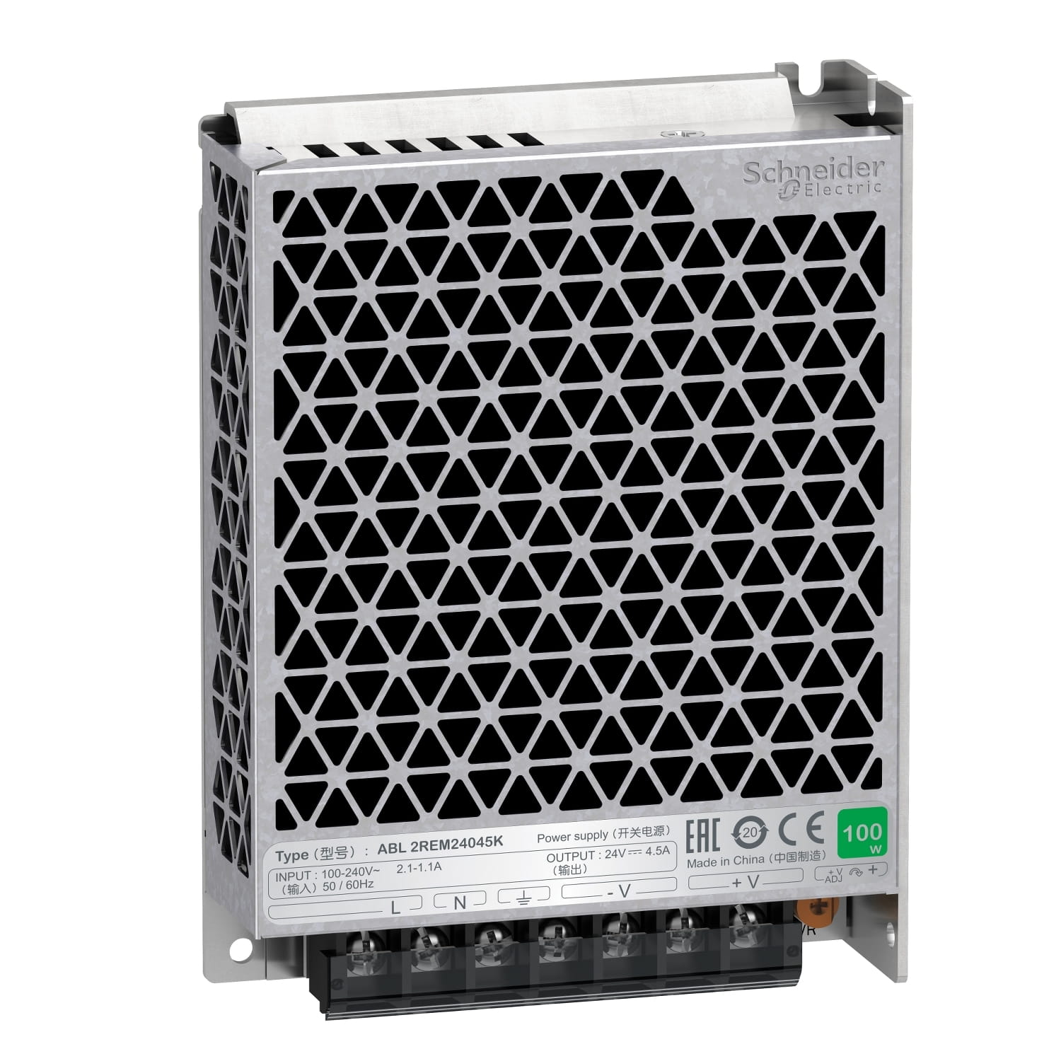 Fuente de Poder Monof 100-240VCA/24VCC 4 ABL2REM24045K — Schneider Electric — Schneider Electric