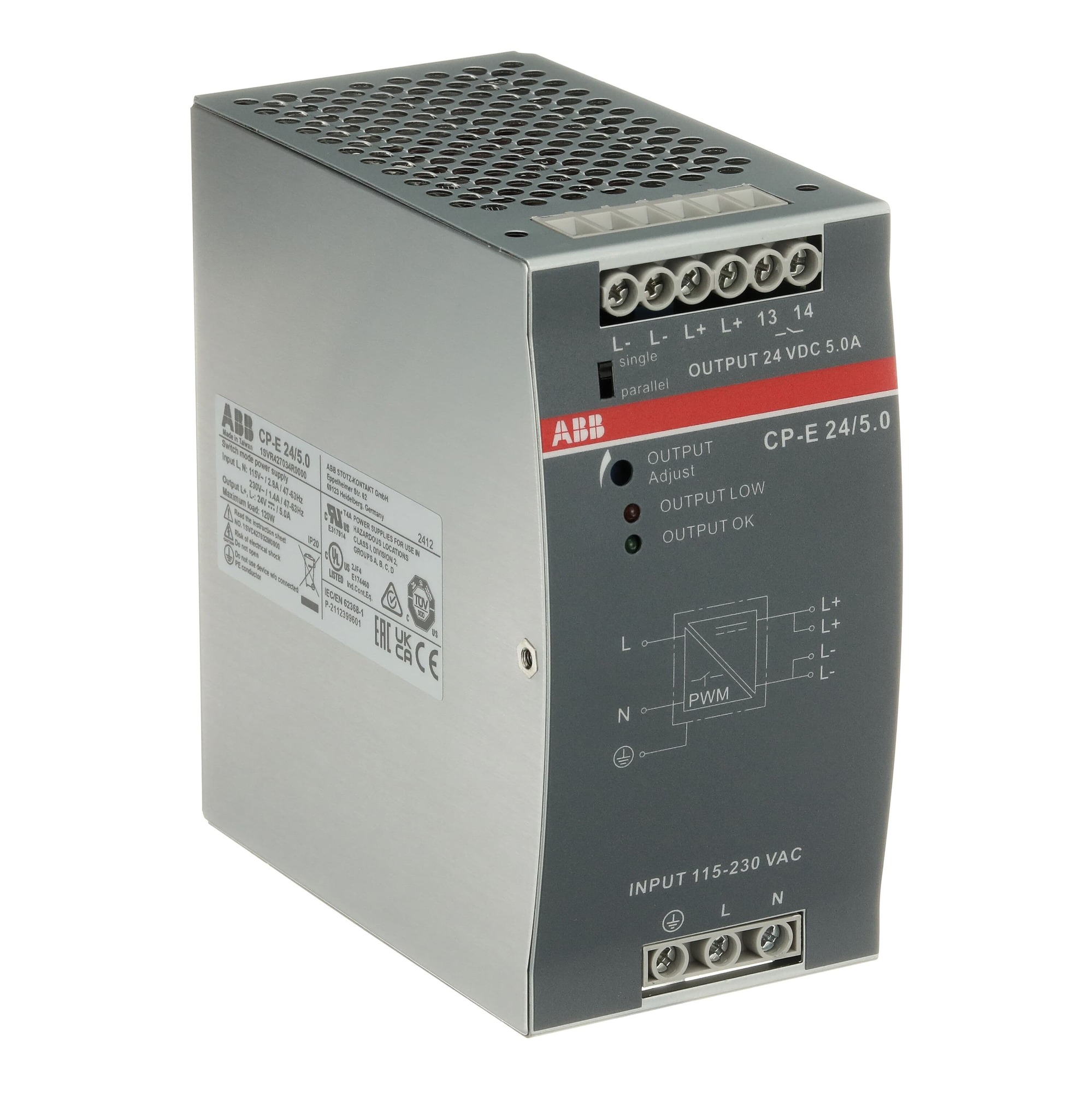 Fuente de Poder Cp-e 24/5.0 Salida: 24V 1SVR427034R0000 — ABB — ABB