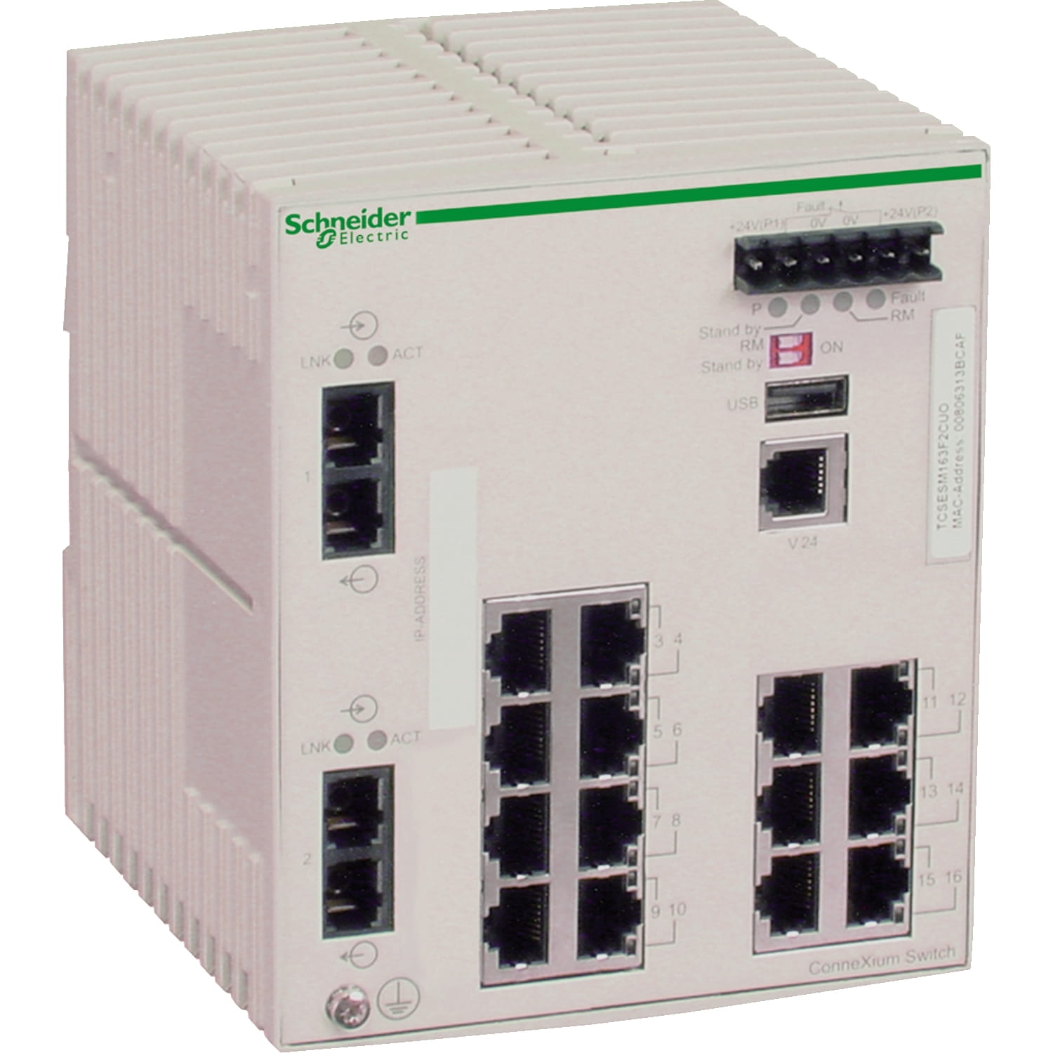 Modulo Comunicacion Ethernet 14TX 2FX-MM TCSESM163F2CU0 — Schneider Electric — Schneider Electric