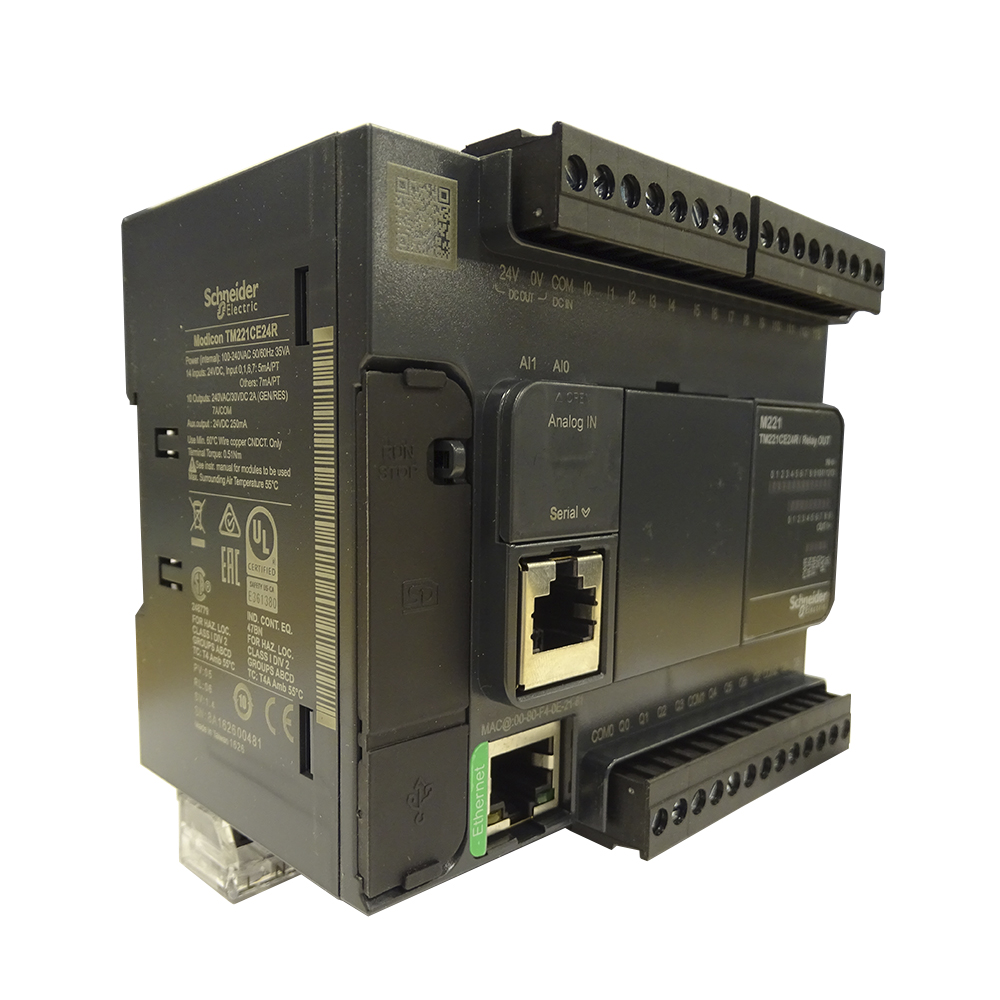 PLC 100-240AC 14ED+2EA/10SR Ser+eth TM221CE24R M221 — Schneider Electric — Schneider Electric