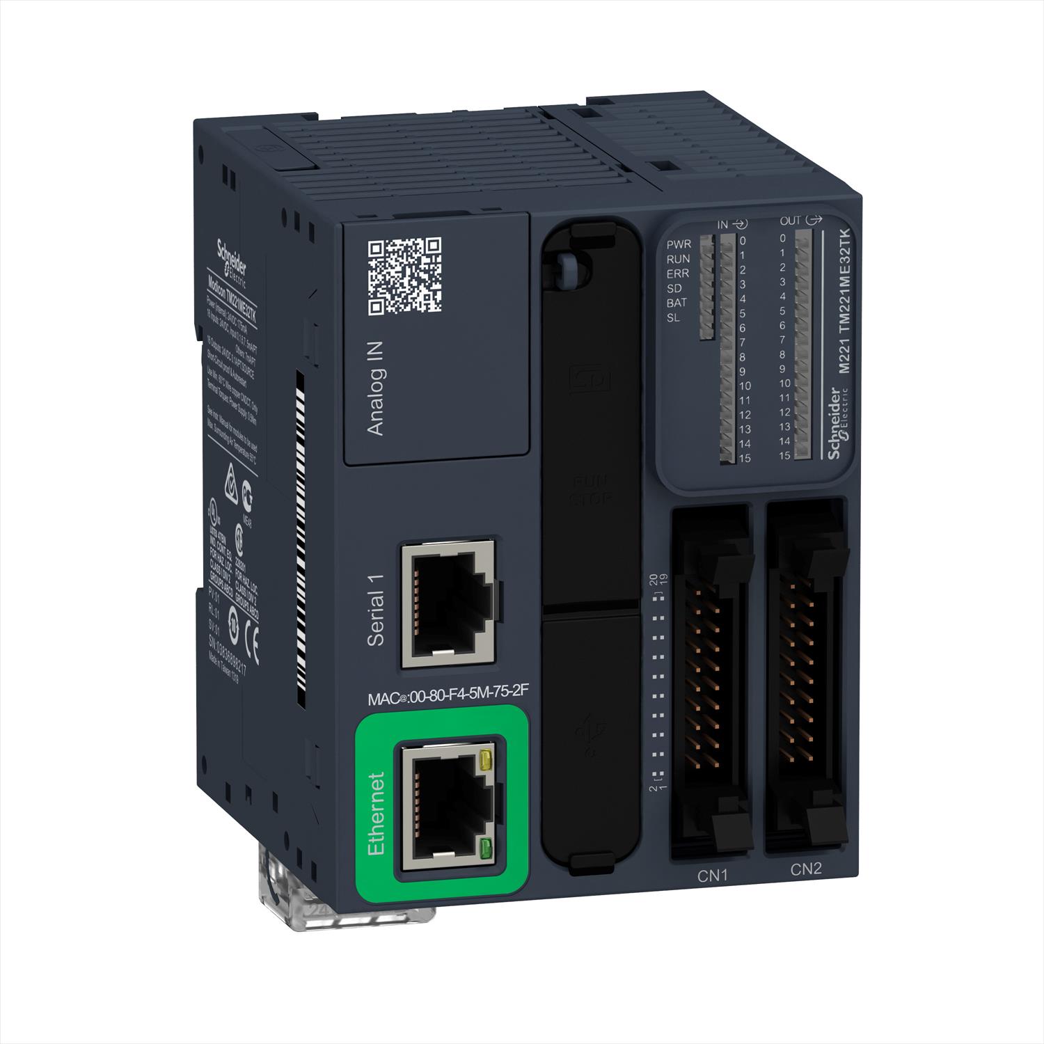Plc/m 24VC 16ED+2EA/16SD Ser+eth He TM221ME32TK M221 — Schneider Electric — Schneider Electric