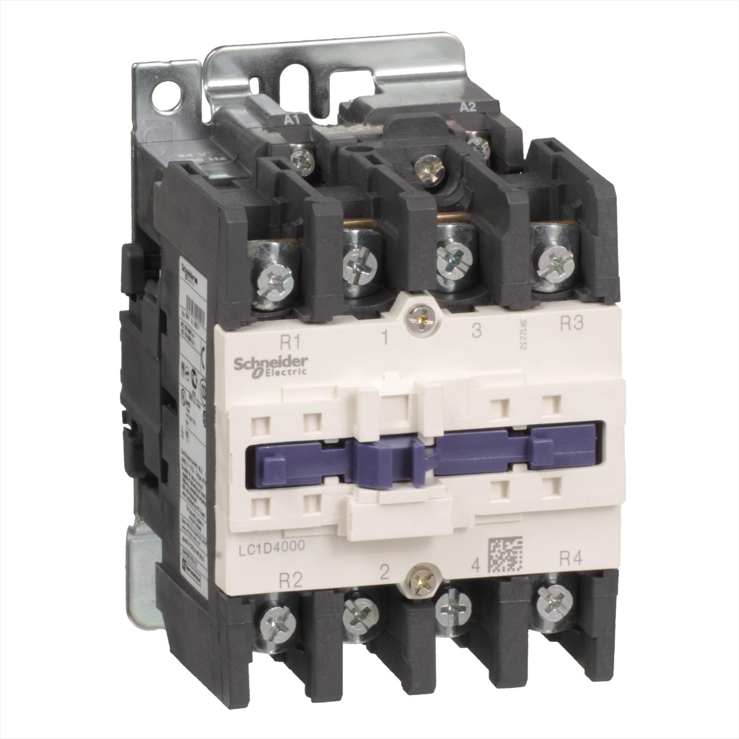 Contactor 4x60A bobina 220VAC 2NO2NC LC1D40008M7 Schneider — Schneider