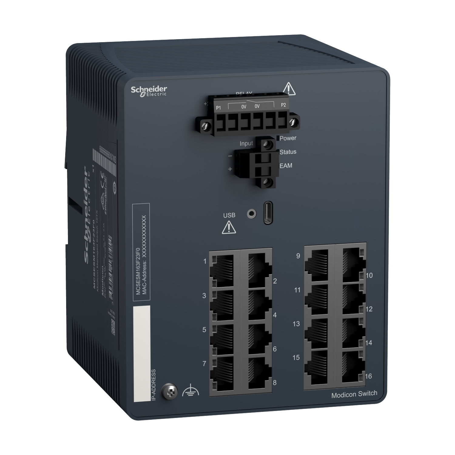 Switch Modicon 16 Puertos Para Cobre MCSESM163F23F0 — Schneider Electric — Schneider Electric