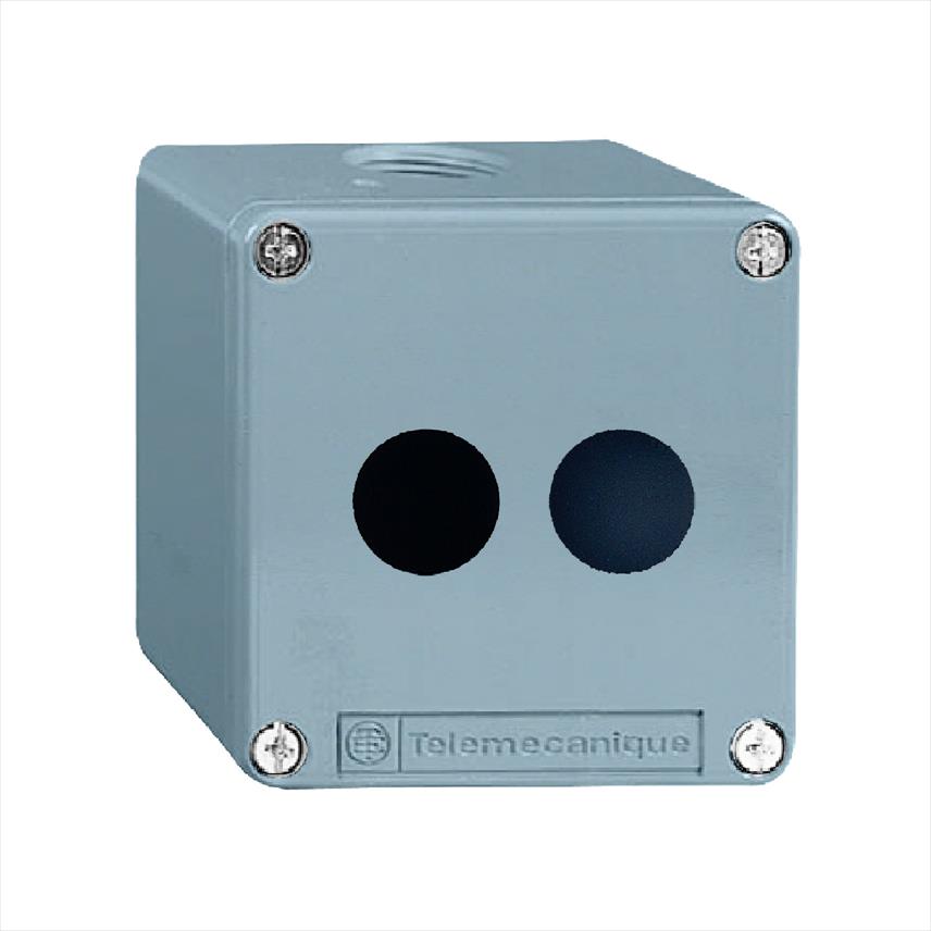 Caja Botonera Metalica 80X 80mm 2PERF Az XAPM1202 — Schneider Electric — Schneider Electric