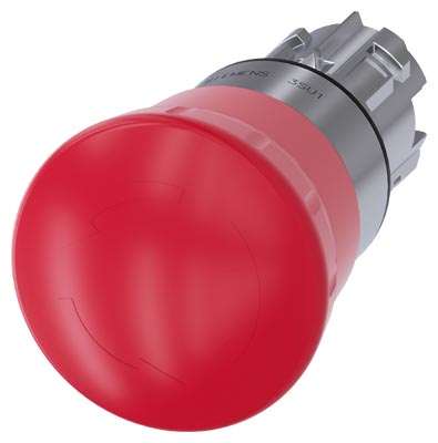Cabeza Puls P Emerg. 22mm Metal Rj Desen 3SU1050-1HB20-0AA0 — Siemens — Siemens