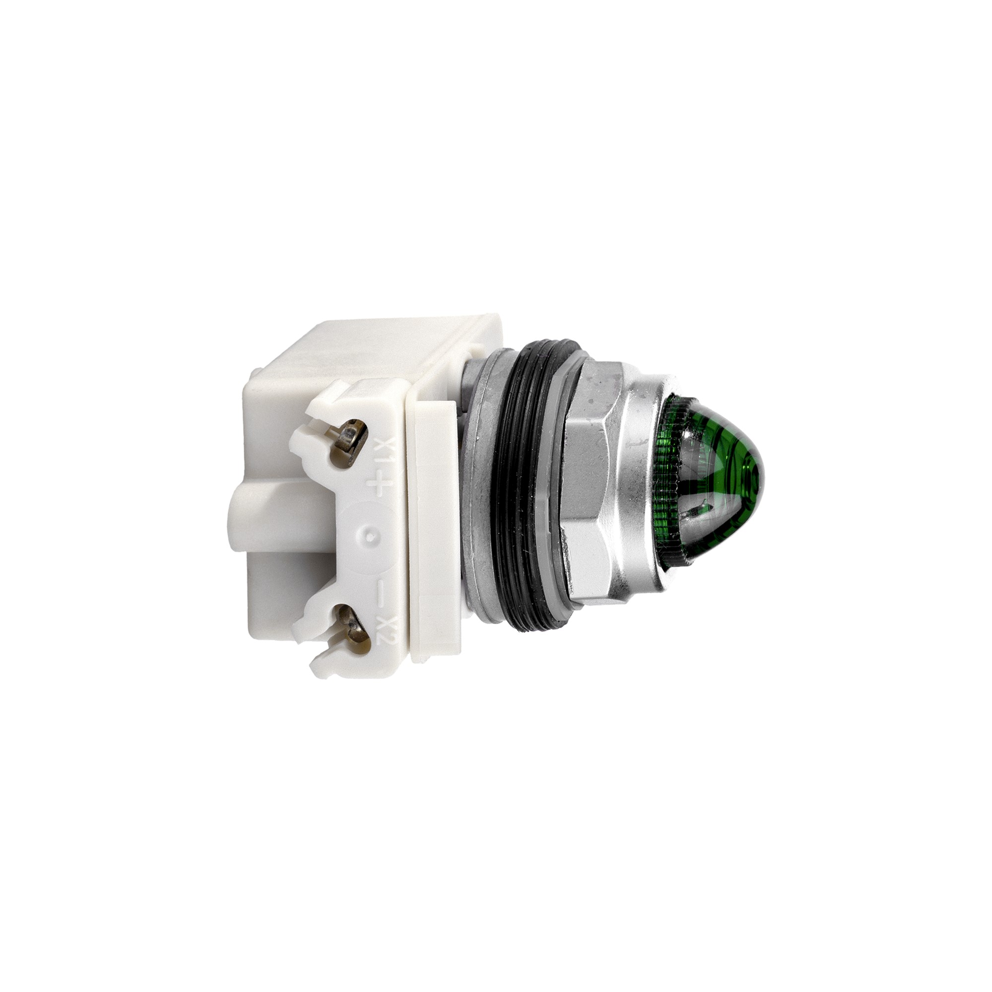 Luz Piloto 30mm Metalico Octagonal Verde - 220V 9001KP7G9 — Schneider Electric — Schneider Electric