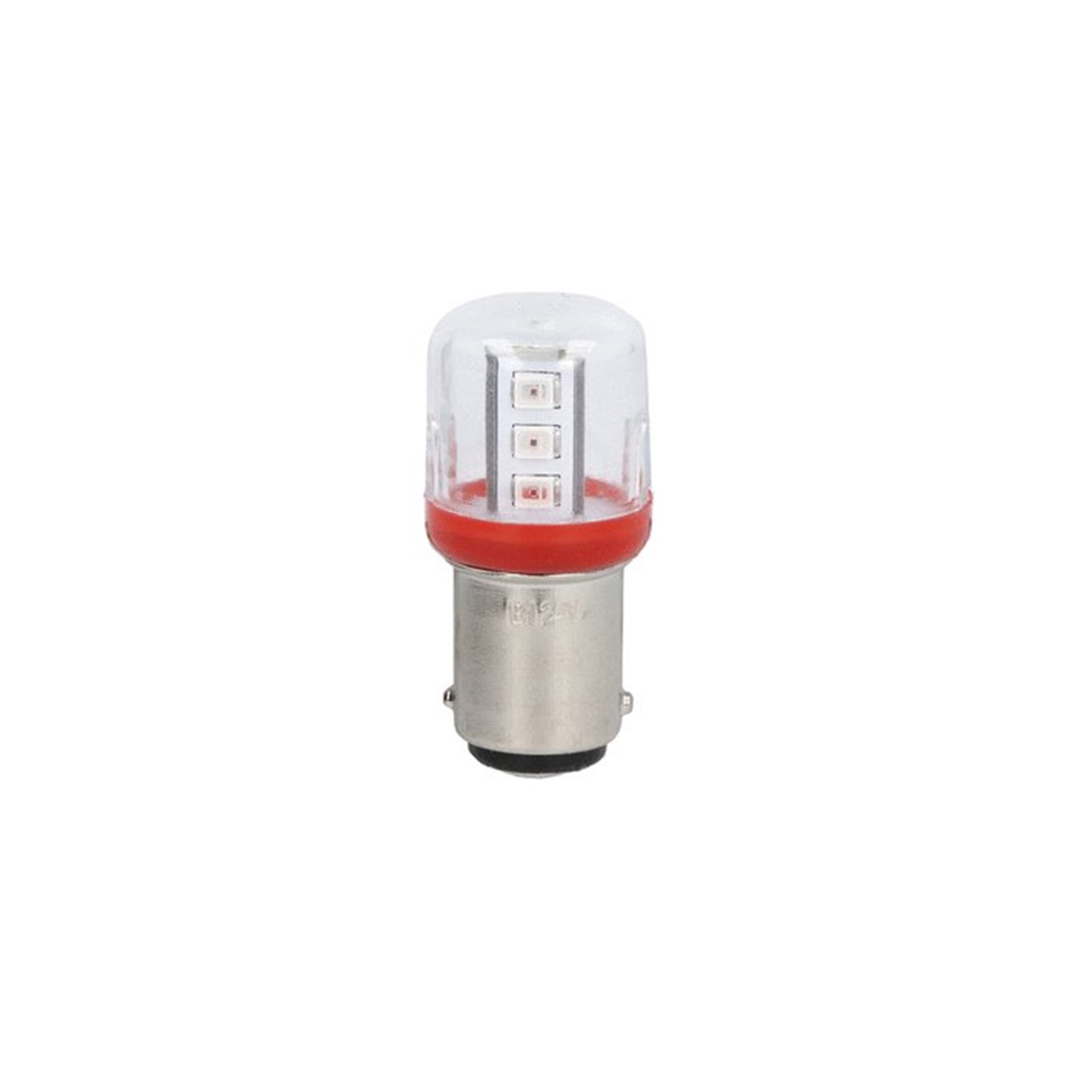 Ampolleta BA15D LED Rojo 12VCA/CC 8LT7ALLA4 — Lovato — Lovato