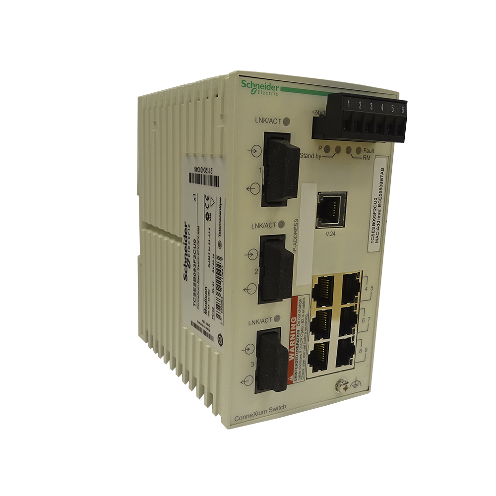 Switch Tcp/ip Basico 6TX/3FX Multimodo TCSESB093F2CU0 — Schneider Electric — Schneider Electric