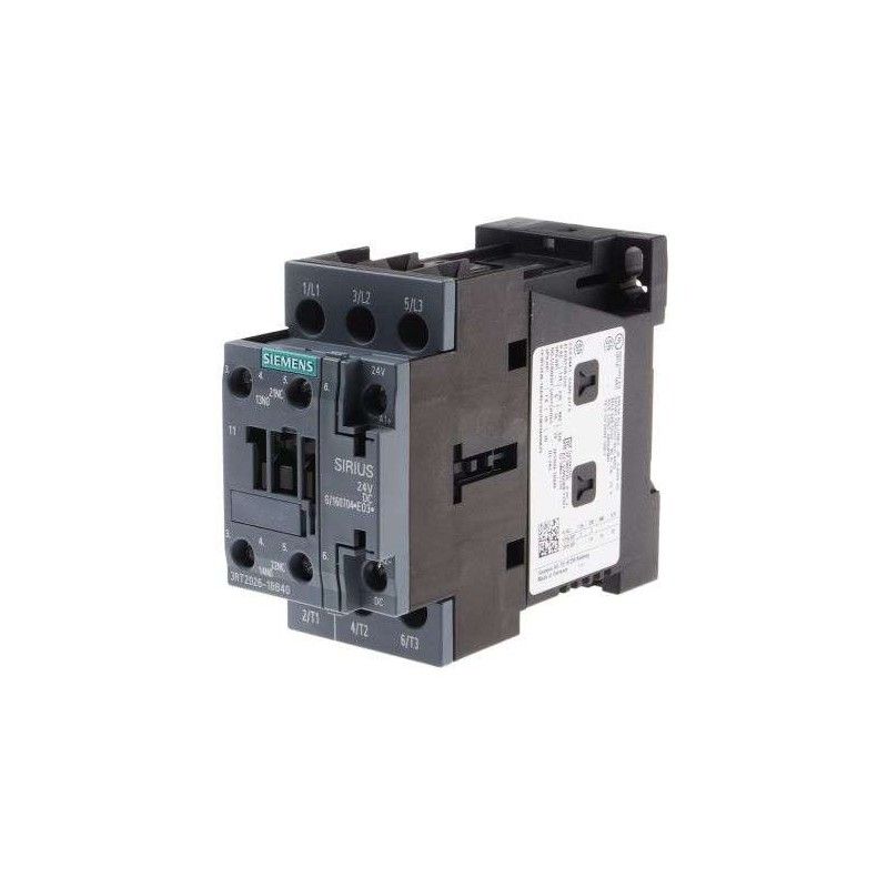 Contactor 25A bobina 24VDC 1NA+1NC 3RT2026-1BB40 Siemens — Siemens