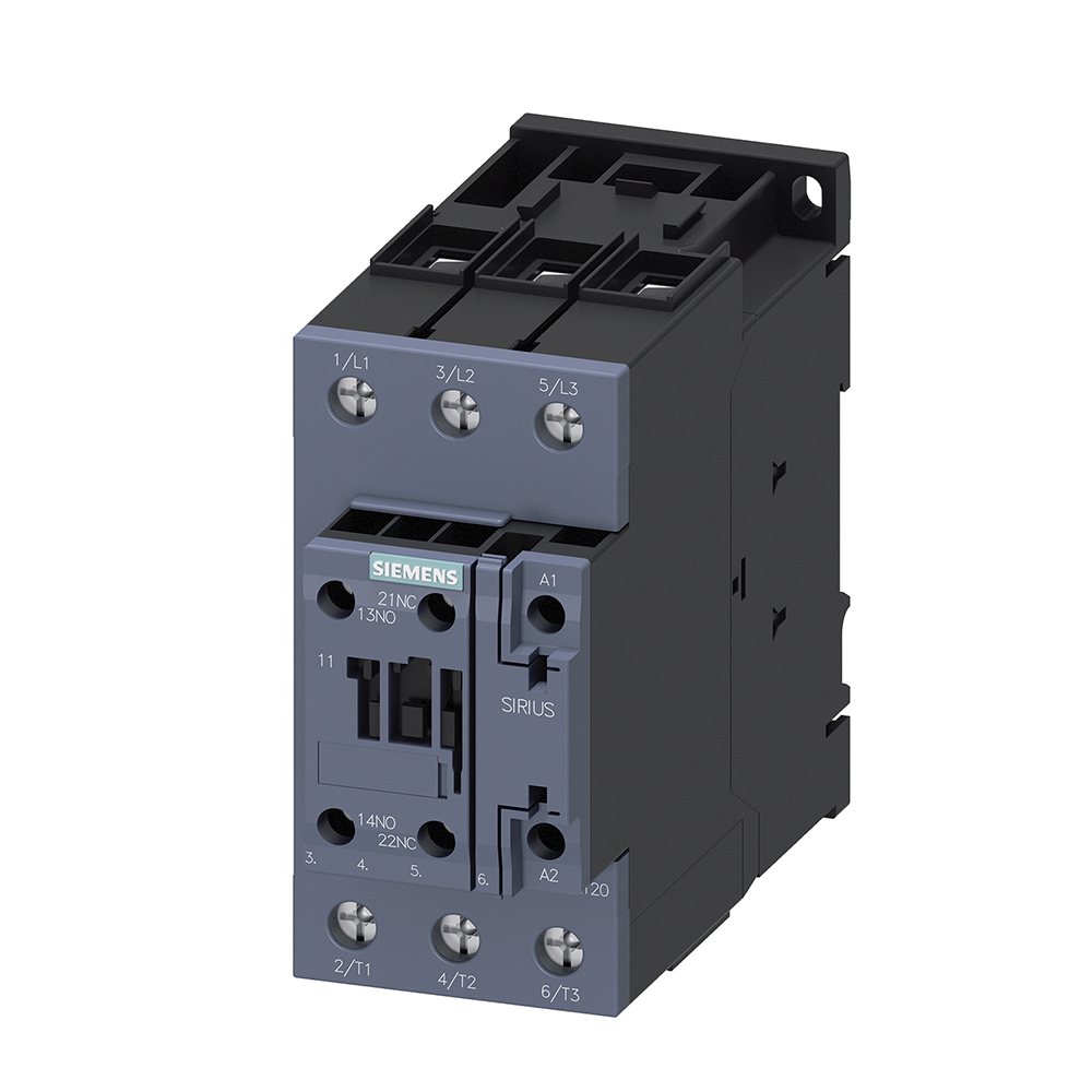 Contactor 40A bobina 110VAC 1NA+1NC 3RT2035-1AG20 Siemens — Siemens