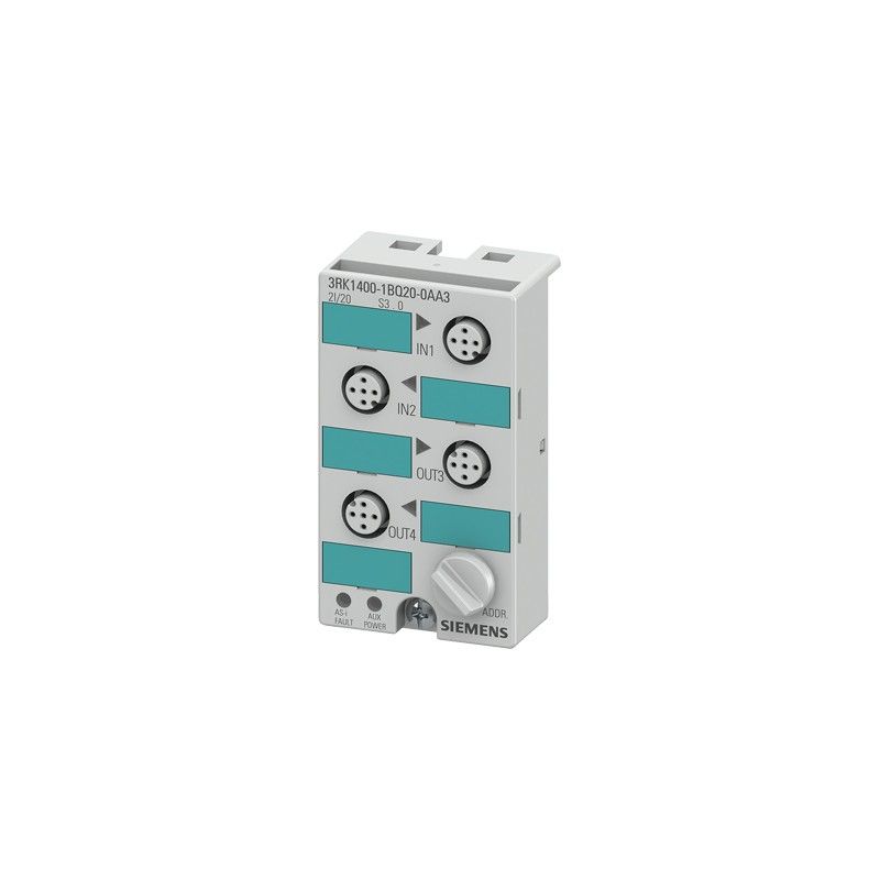 Modulo Compacto As-i K45 Digital 2 DI/2DQ IP67 3RK1400-1BQ20-0AA3 — Siemens — Siemens