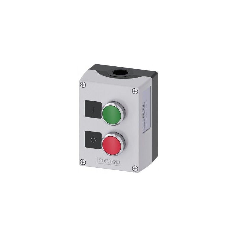 Caja Mando Metal 1NA 1NC 22mm Born Con Tornillo 3SU1852-0AB00-2AB1 — Siemens — Siemens