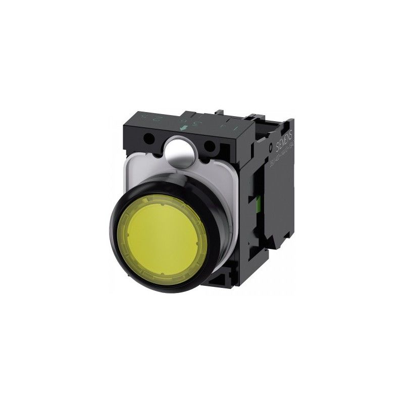 Pulsador Luminoso Am LED 22mm 1NA Plast 3SU1106-0AB30-1BA0 — Siemens — Siemens